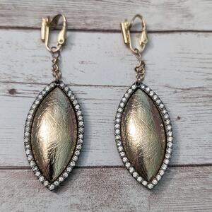 Vintage Clip On Earrings Extra Long Statement Dangle